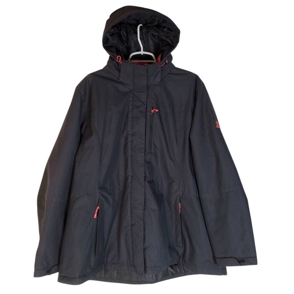 ZeroXposur Women’s 2X Ski Snowboard Jacket Black Red Accents‎ Water Resistant